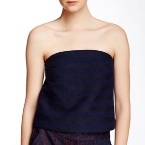 NWT Trina Turk Johanna Bandeau Tweed Tube Top Size M